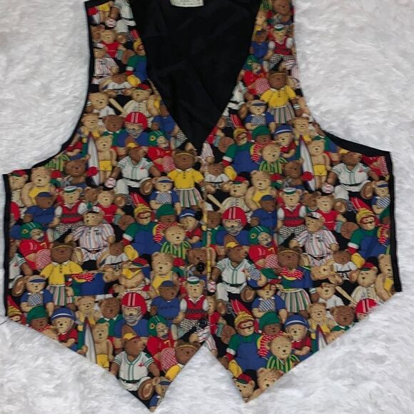 Vintage Teddy Bear Graphic Vest XL - Picture 6 of 12